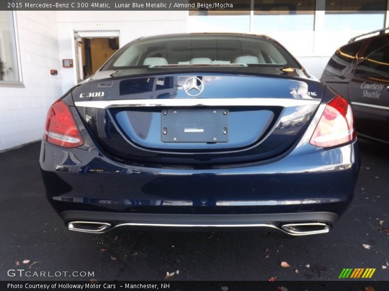 Lunar Blue Metallic / Almond Beige/Mocha 2015 Mercedes-Benz C 300 4Matic