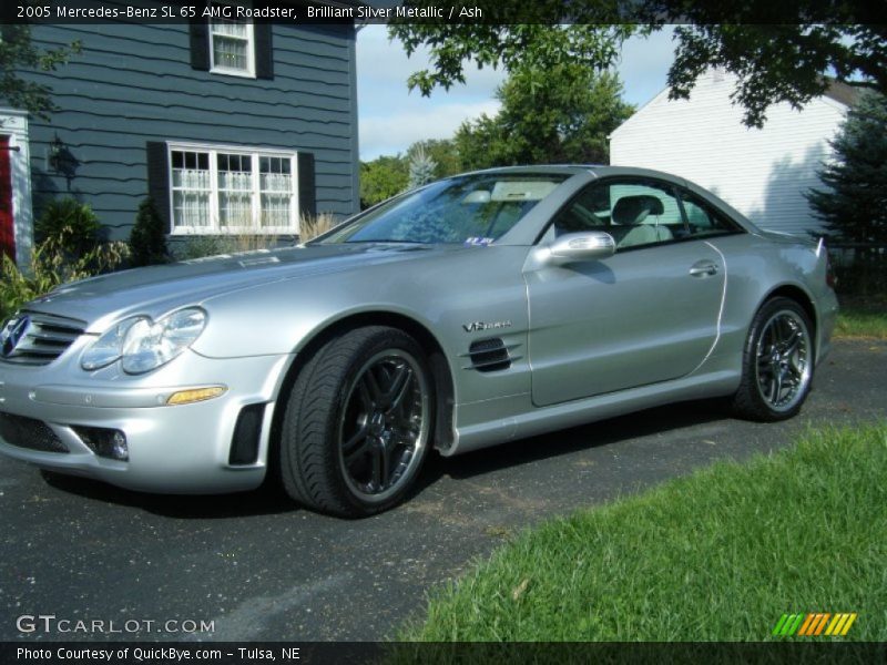 Brilliant Silver Metallic / Ash 2005 Mercedes-Benz SL 65 AMG Roadster