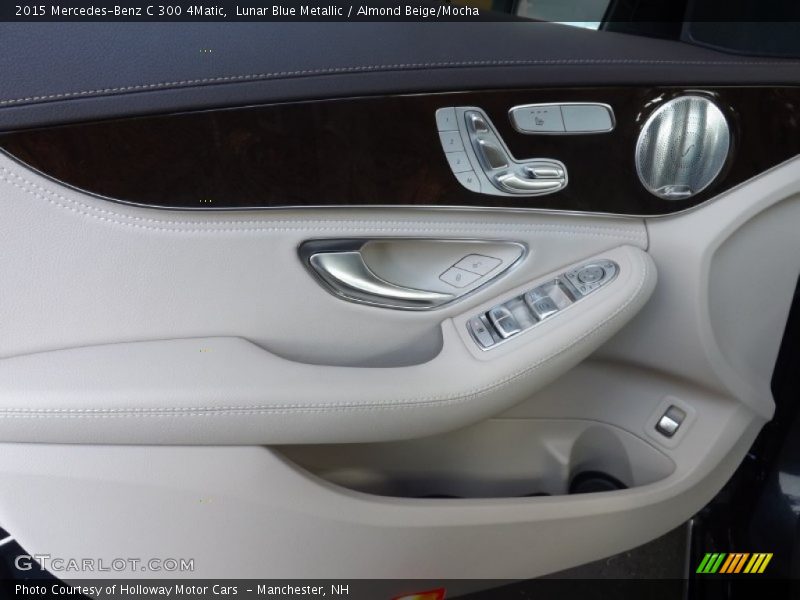 Lunar Blue Metallic / Almond Beige/Mocha 2015 Mercedes-Benz C 300 4Matic
