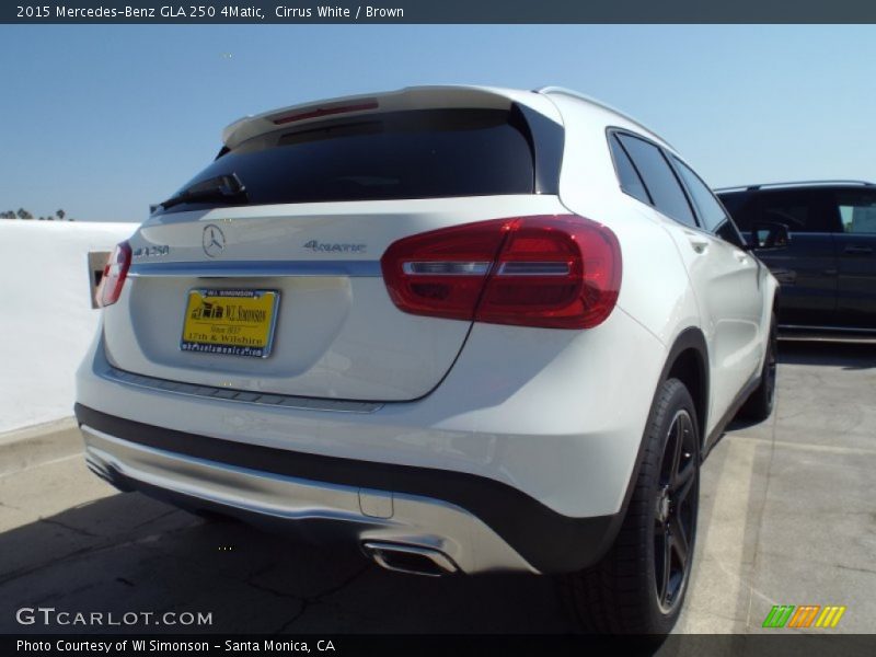 Cirrus White / Brown 2015 Mercedes-Benz GLA 250 4Matic