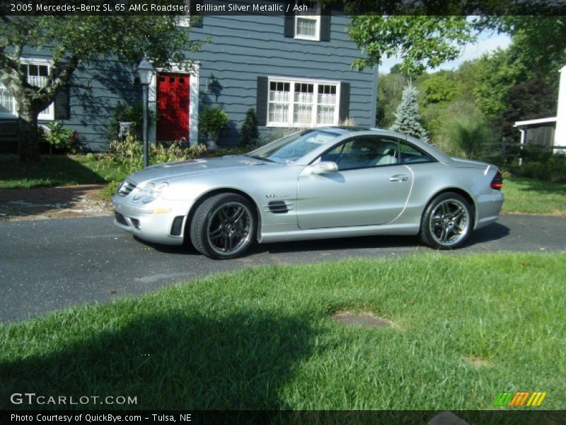 Brilliant Silver Metallic / Ash 2005 Mercedes-Benz SL 65 AMG Roadster