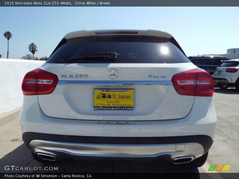 Cirrus White / Brown 2015 Mercedes-Benz GLA 250 4Matic