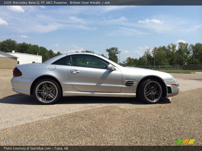 Brilliant Silver Metallic / Ash 2005 Mercedes-Benz SL 65 AMG Roadster