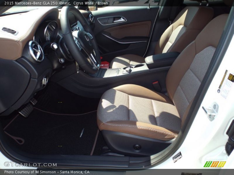 Cirrus White / Brown 2015 Mercedes-Benz GLA 250 4Matic