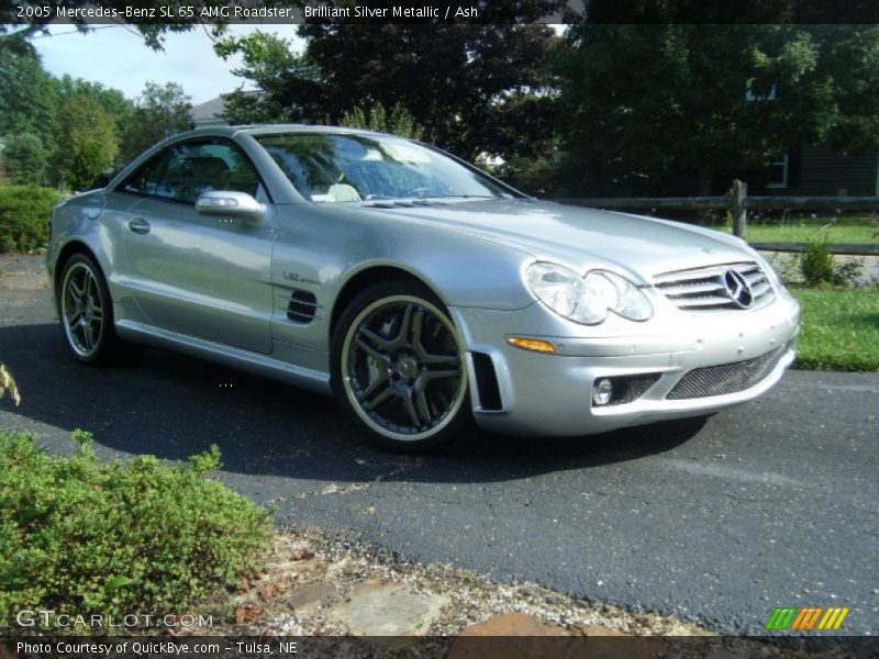 Brilliant Silver Metallic / Ash 2005 Mercedes-Benz SL 65 AMG Roadster
