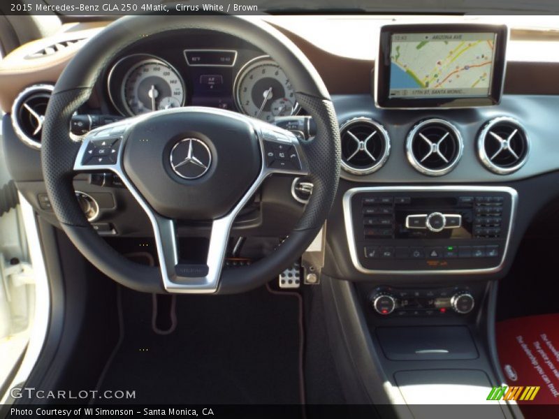 Cirrus White / Brown 2015 Mercedes-Benz GLA 250 4Matic