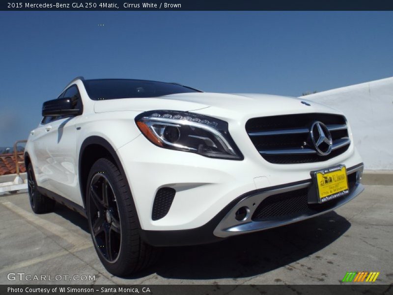 Cirrus White / Brown 2015 Mercedes-Benz GLA 250 4Matic