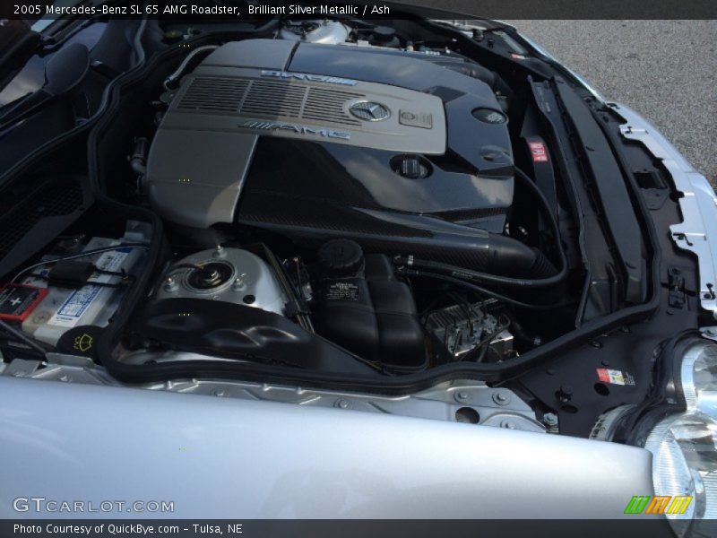Brilliant Silver Metallic / Ash 2005 Mercedes-Benz SL 65 AMG Roadster