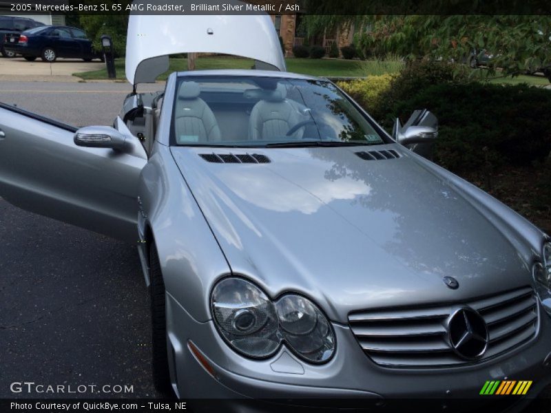 Brilliant Silver Metallic / Ash 2005 Mercedes-Benz SL 65 AMG Roadster