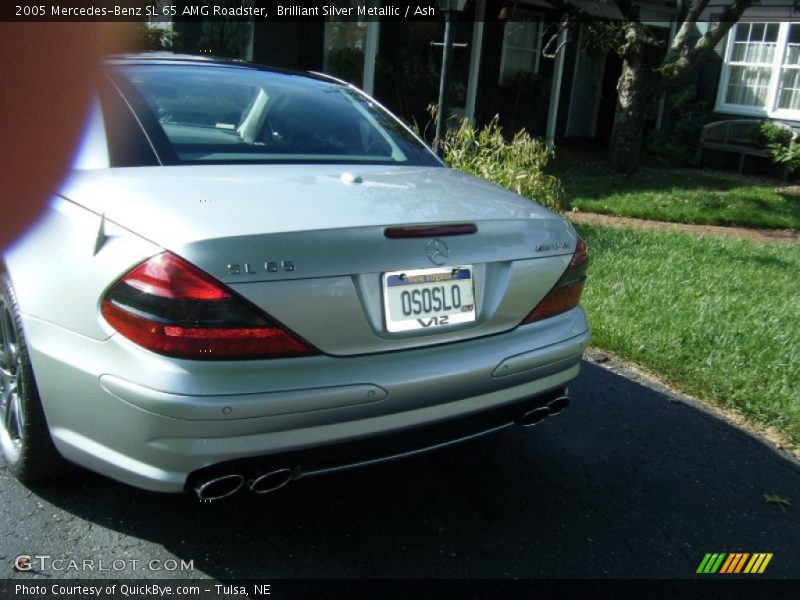 Brilliant Silver Metallic / Ash 2005 Mercedes-Benz SL 65 AMG Roadster