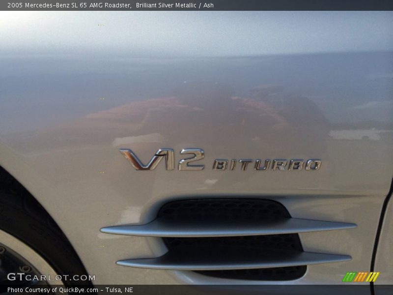Brilliant Silver Metallic / Ash 2005 Mercedes-Benz SL 65 AMG Roadster