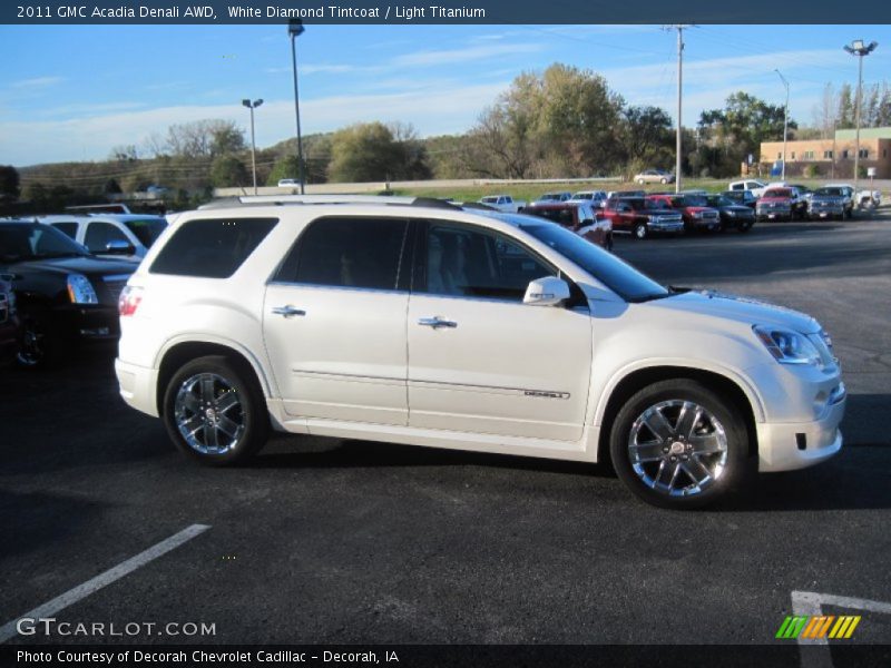 White Diamond Tintcoat / Light Titanium 2011 GMC Acadia Denali AWD