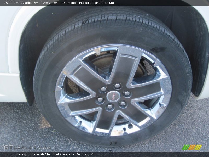 White Diamond Tintcoat / Light Titanium 2011 GMC Acadia Denali AWD