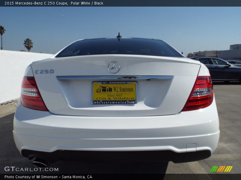 Polar White / Black 2015 Mercedes-Benz C 250 Coupe