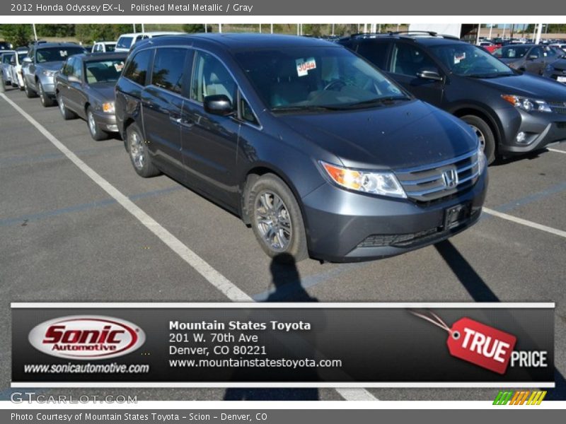 Polished Metal Metallic / Gray 2012 Honda Odyssey EX-L