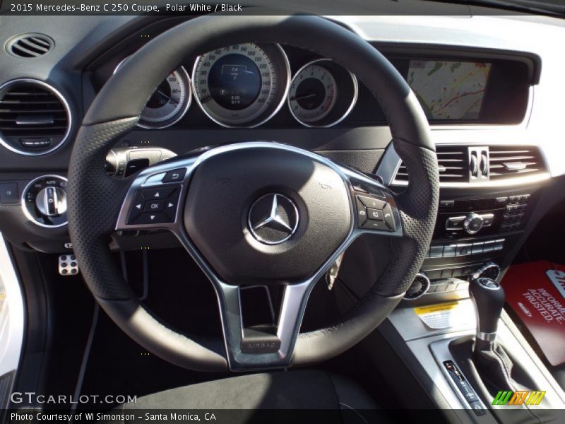 Polar White / Black 2015 Mercedes-Benz C 250 Coupe