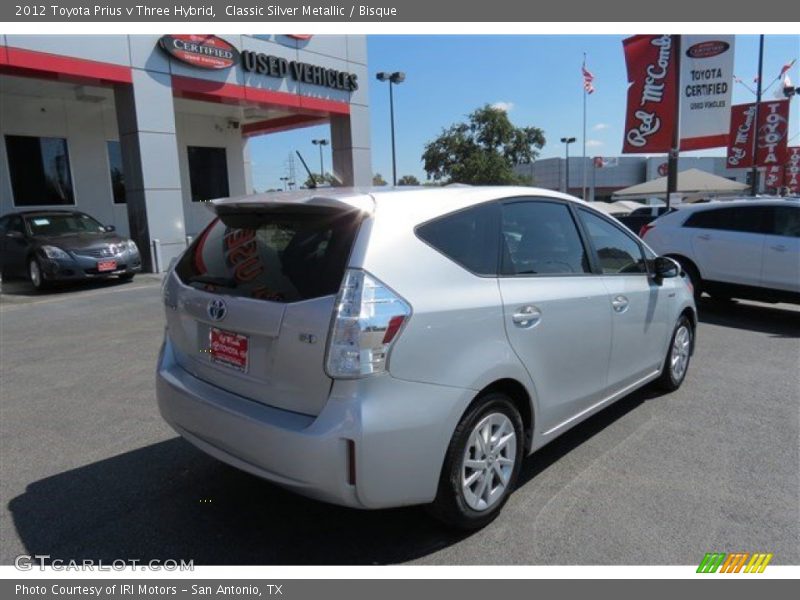 Classic Silver Metallic / Bisque 2012 Toyota Prius v Three Hybrid