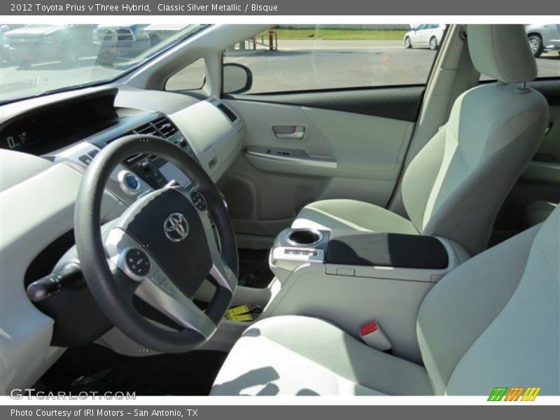 Classic Silver Metallic / Bisque 2012 Toyota Prius v Three Hybrid