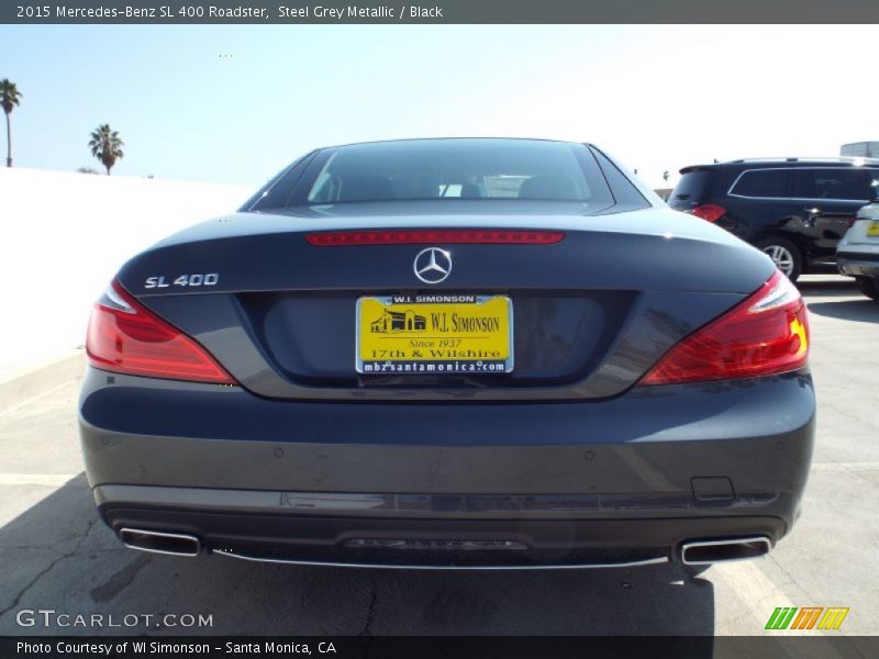 Steel Grey Metallic / Black 2015 Mercedes-Benz SL 400 Roadster