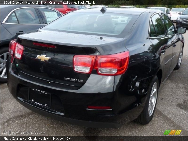 Black Granite Metallic / Jet Black/Titanium 2014 Chevrolet Malibu LS