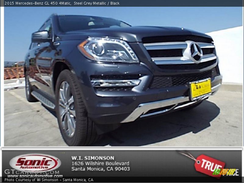 Steel Grey Metallic / Black 2015 Mercedes-Benz GL 450 4Matic