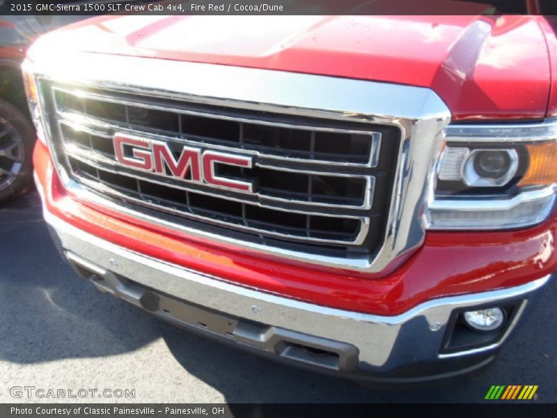 Fire Red / Cocoa/Dune 2015 GMC Sierra 1500 SLT Crew Cab 4x4