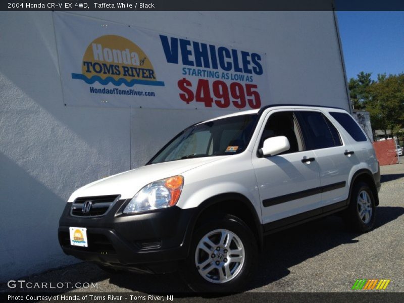 Taffeta White / Black 2004 Honda CR-V EX 4WD