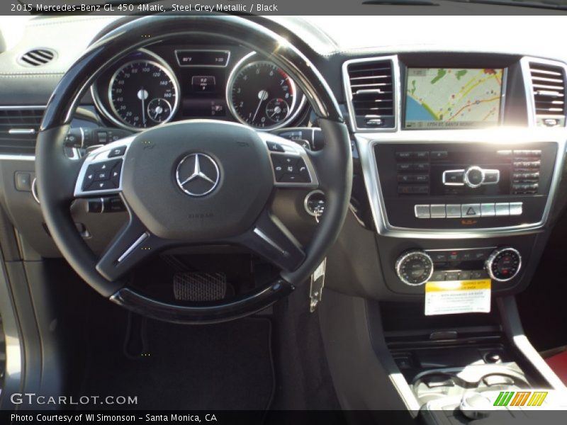 Steel Grey Metallic / Black 2015 Mercedes-Benz GL 450 4Matic