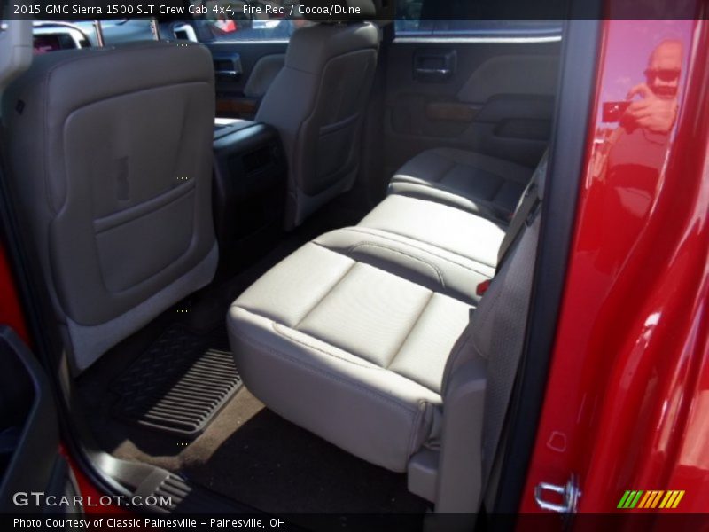 Fire Red / Cocoa/Dune 2015 GMC Sierra 1500 SLT Crew Cab 4x4