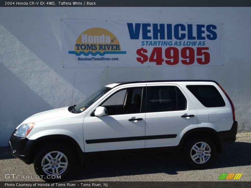 Taffeta White / Black 2004 Honda CR-V EX 4WD
