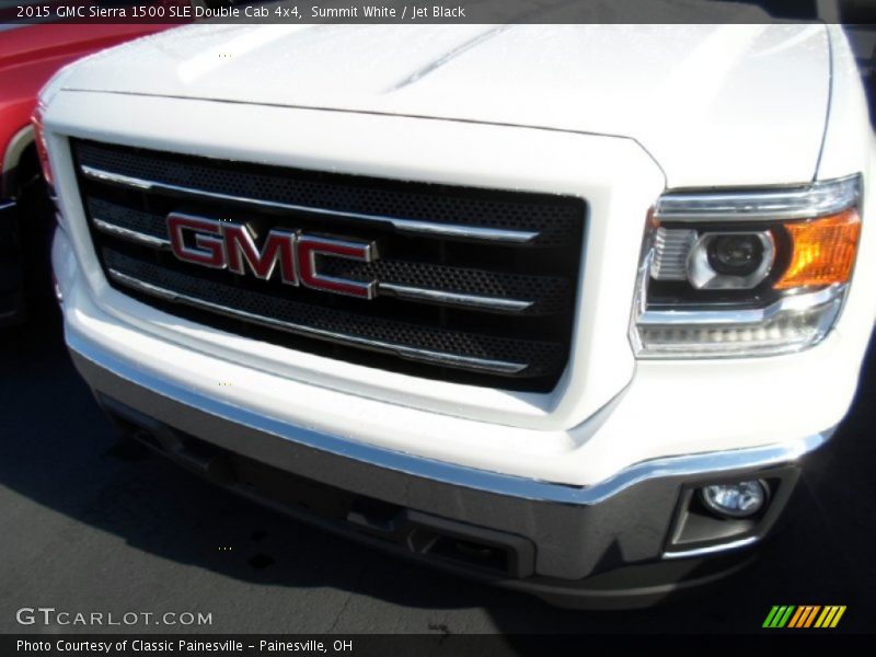 Summit White / Jet Black 2015 GMC Sierra 1500 SLE Double Cab 4x4