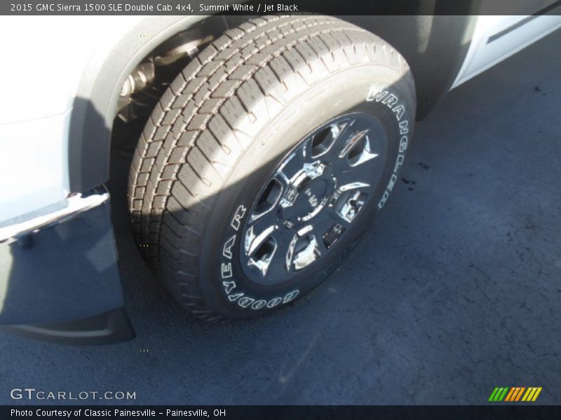 Summit White / Jet Black 2015 GMC Sierra 1500 SLE Double Cab 4x4