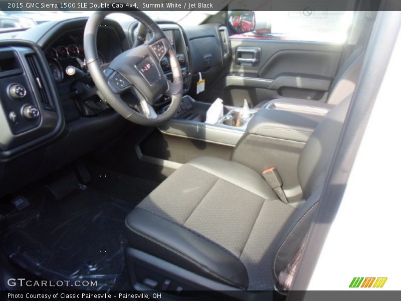 Summit White / Jet Black 2015 GMC Sierra 1500 SLE Double Cab 4x4