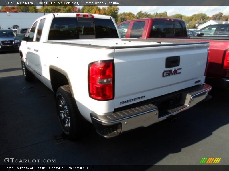 Summit White / Jet Black 2015 GMC Sierra 1500 SLE Double Cab 4x4