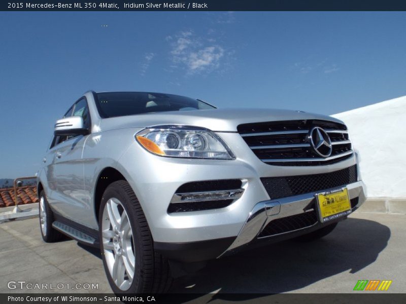 Iridium Silver Metallic / Black 2015 Mercedes-Benz ML 350 4Matic