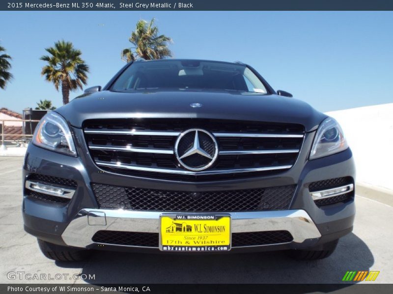 Steel Grey Metallic / Black 2015 Mercedes-Benz ML 350 4Matic