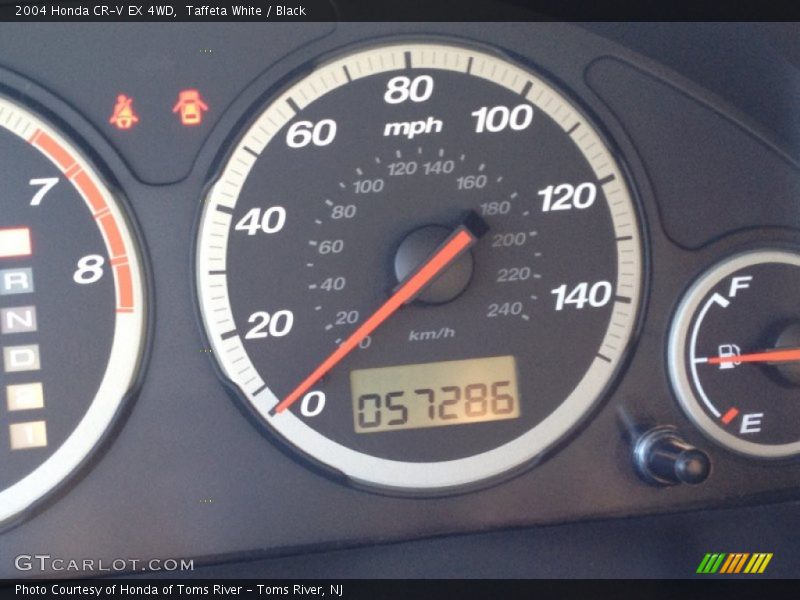Taffeta White / Black 2004 Honda CR-V EX 4WD