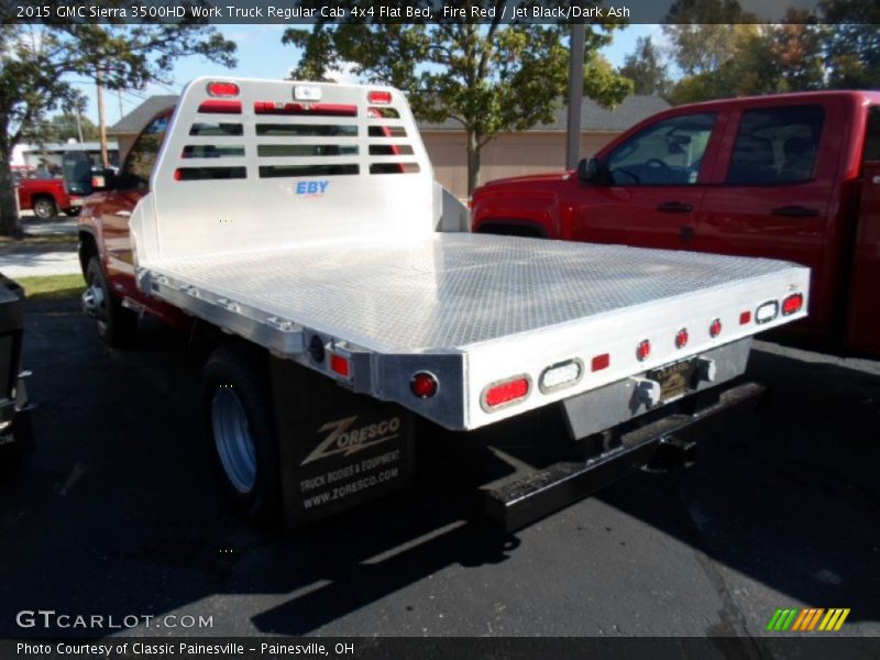 Fire Red / Jet Black/Dark Ash 2015 GMC Sierra 3500HD Work Truck Regular Cab 4x4 Flat Bed