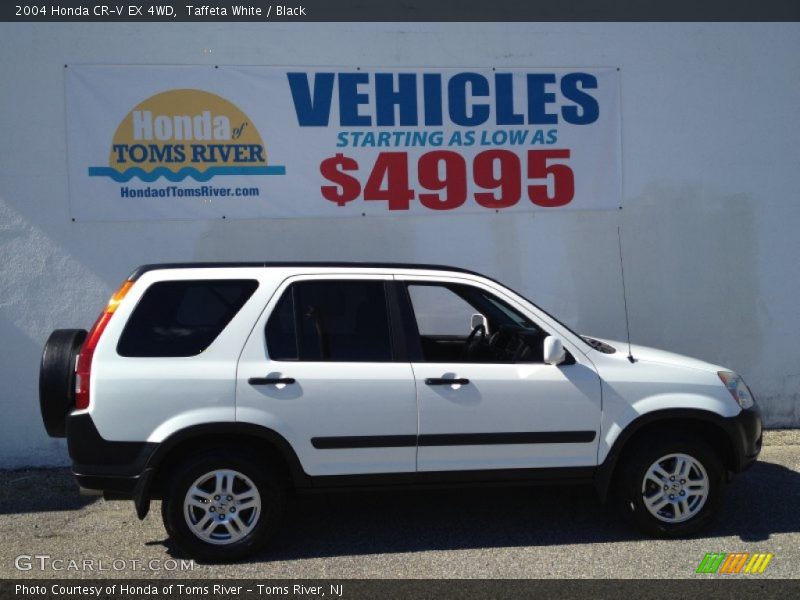 Taffeta White / Black 2004 Honda CR-V EX 4WD