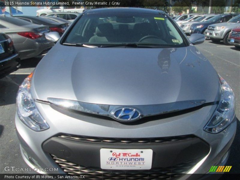 Pewter Gray Metallic / Gray 2015 Hyundai Sonata Hybrid Limited