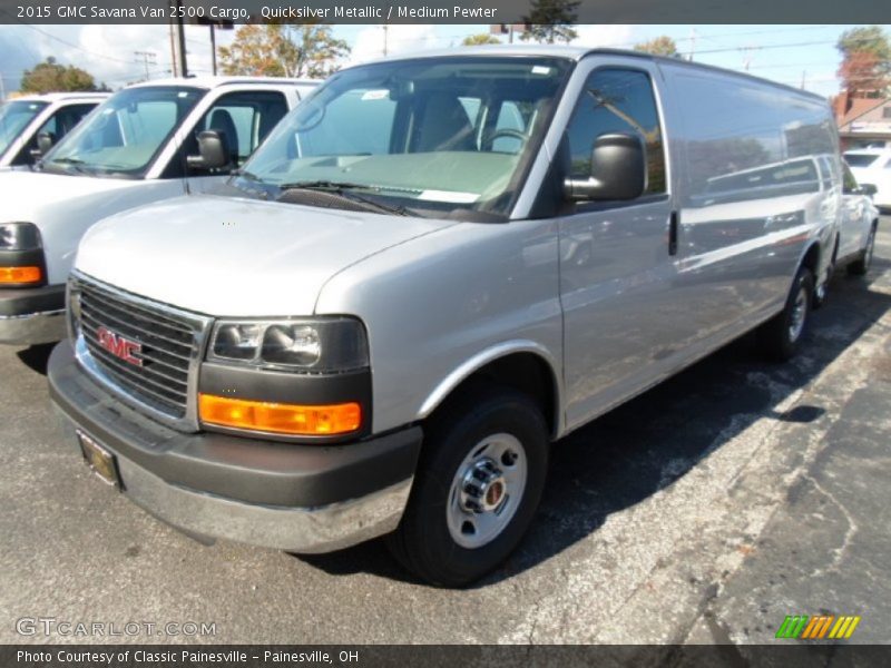 Quicksilver Metallic / Medium Pewter 2015 GMC Savana Van 2500 Cargo