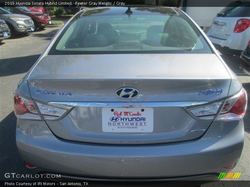 Pewter Gray Metallic / Gray 2015 Hyundai Sonata Hybrid Limited