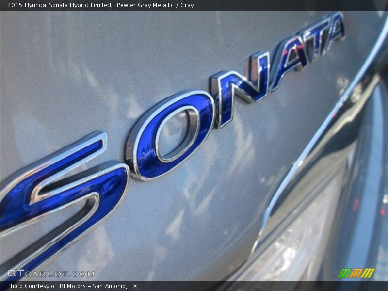 Pewter Gray Metallic / Gray 2015 Hyundai Sonata Hybrid Limited