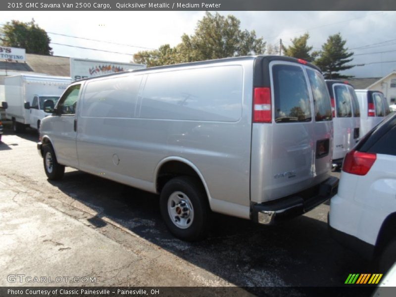 Quicksilver Metallic / Medium Pewter 2015 GMC Savana Van 2500 Cargo