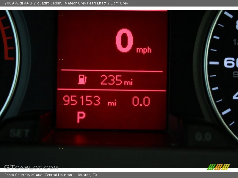 Meteor Grey Pearl Effect / Light Grey 2009 Audi A4 3.2 quattro Sedan