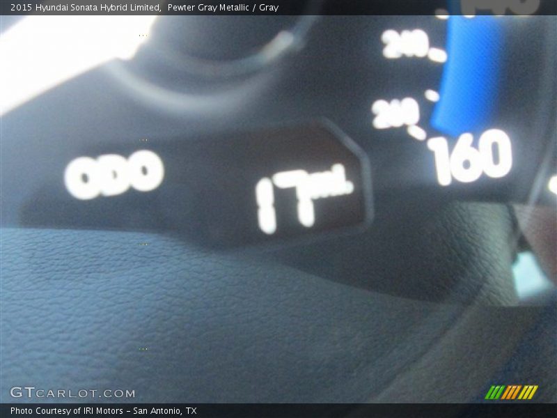 Pewter Gray Metallic / Gray 2015 Hyundai Sonata Hybrid Limited