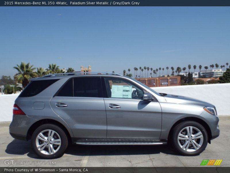 Paladium Silver Metallic / Grey/Dark Grey 2015 Mercedes-Benz ML 350 4Matic