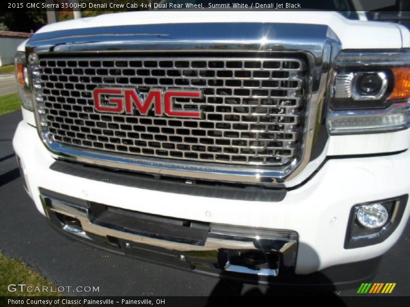 Summit White / Denali Jet Black 2015 GMC Sierra 3500HD Denali Crew Cab 4x4 Dual Rear Wheel