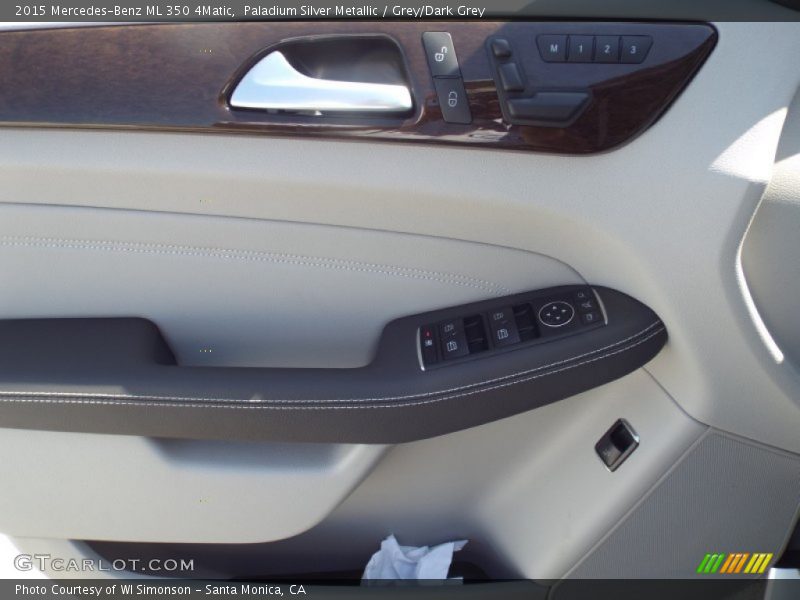 Paladium Silver Metallic / Grey/Dark Grey 2015 Mercedes-Benz ML 350 4Matic