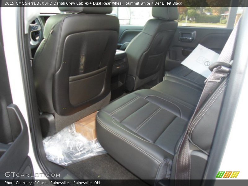 Summit White / Denali Jet Black 2015 GMC Sierra 3500HD Denali Crew Cab 4x4 Dual Rear Wheel